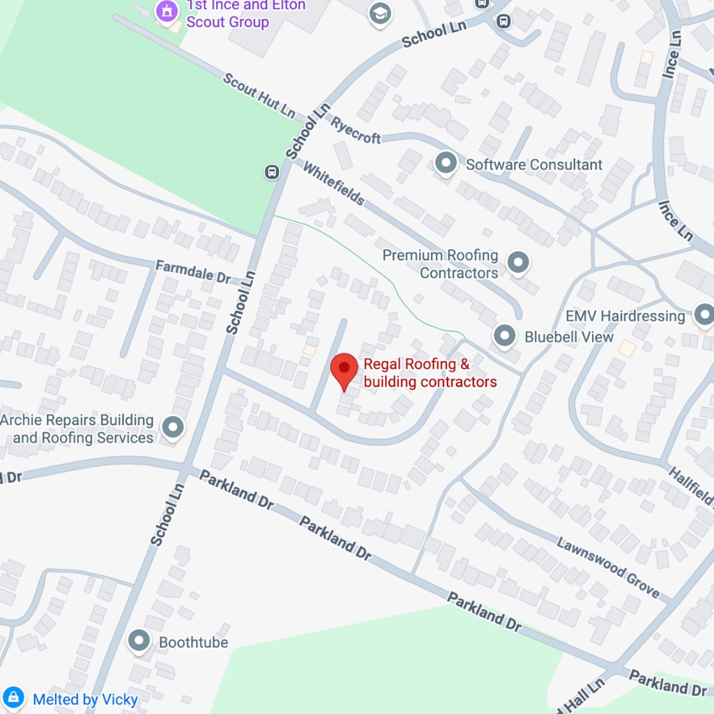 Regal Roofing Services Map